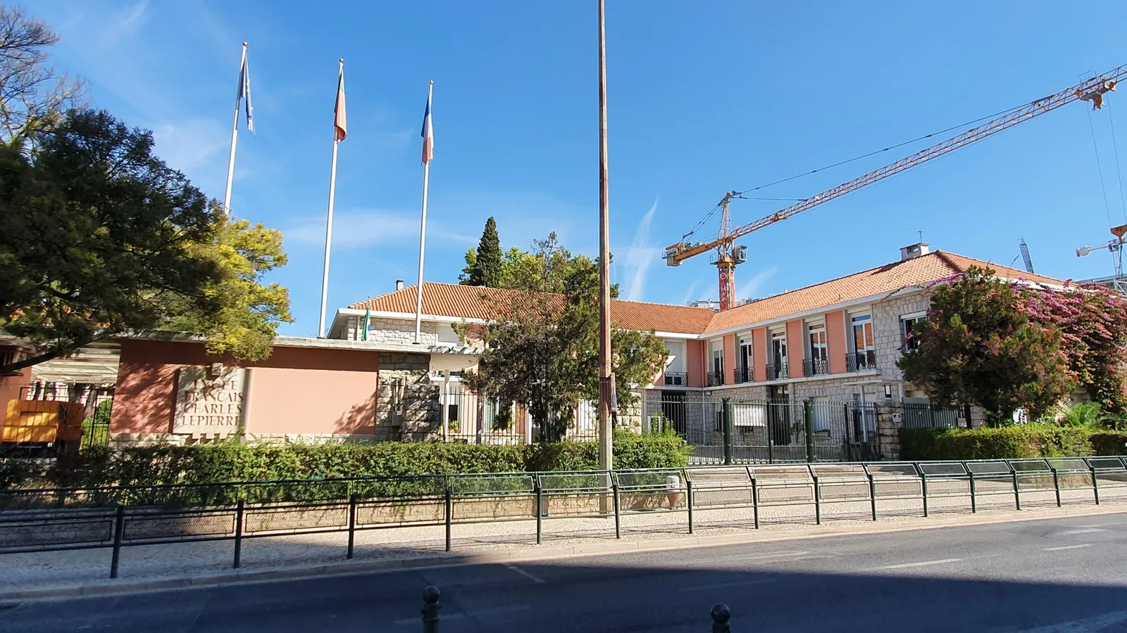 Lycée Français Charles Lepierre entrance in Lisbon, one of Portugal's two full AEFE schools