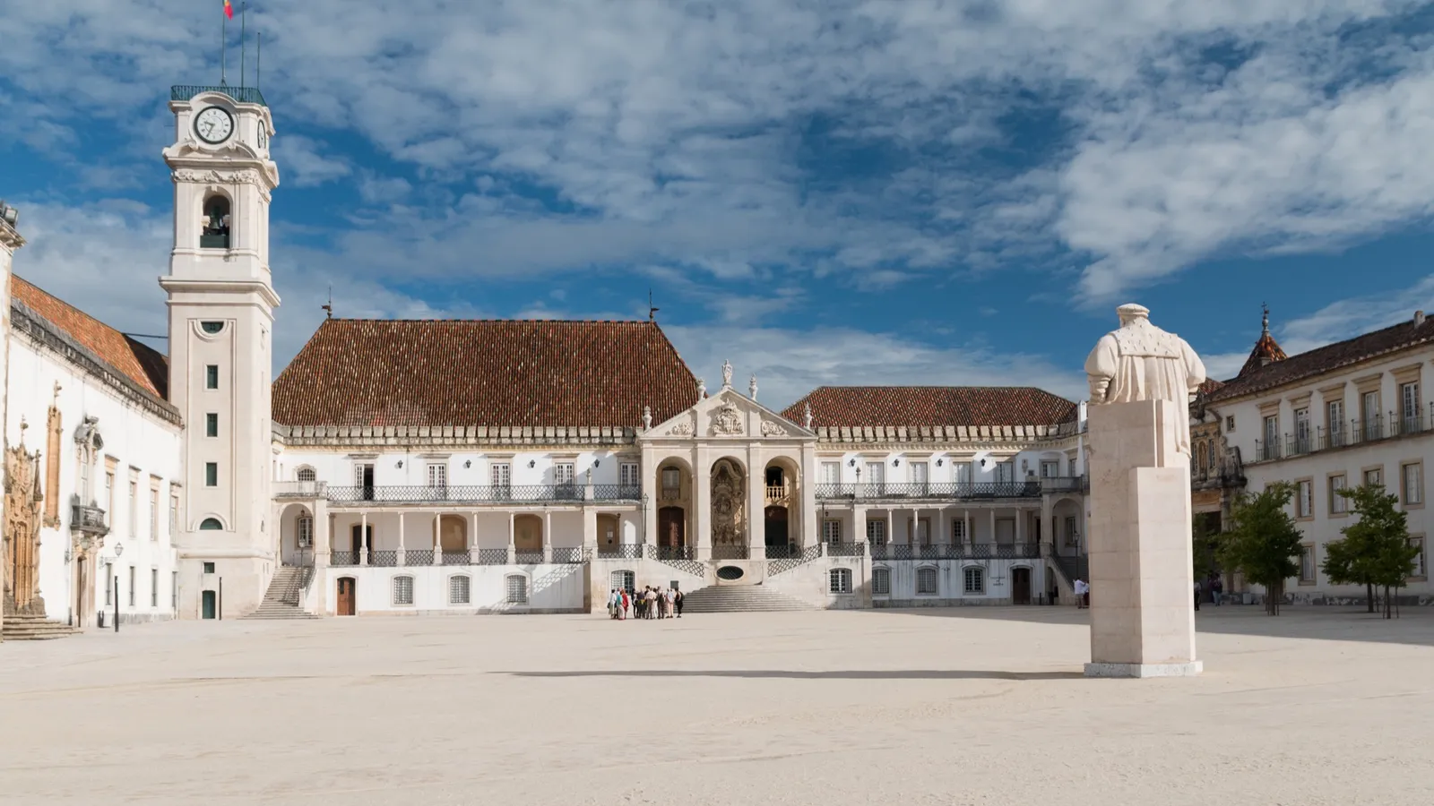 Courtyard of the University of Coimbra, Portugal, where foreign degree recognition is handled