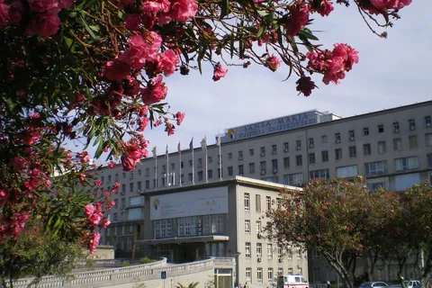 Hospital de Santa Maria in Lisbon, the SNS hospital where Portugal's PALOP medical evacuation patients receive treatment
