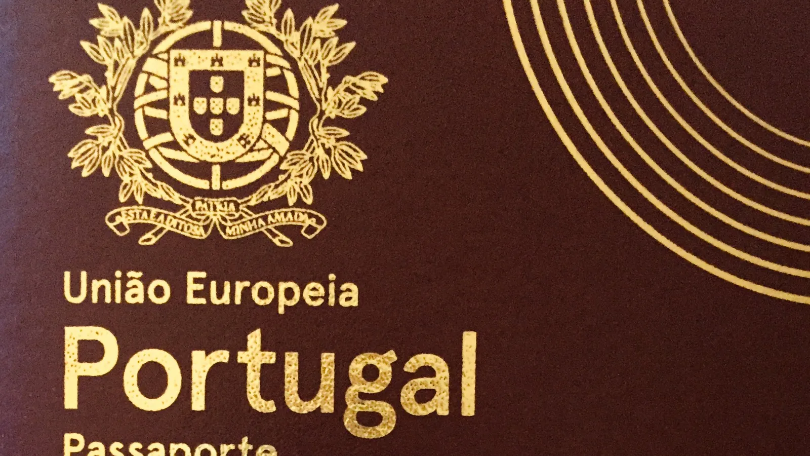 Official Portuguese passport cover with EU emblem, needed for a Portugal work visa application
