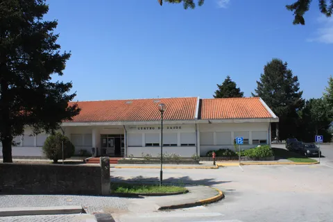 Centro de Saúde health centre building in northern Portugal, where S1 holders register for SNS care