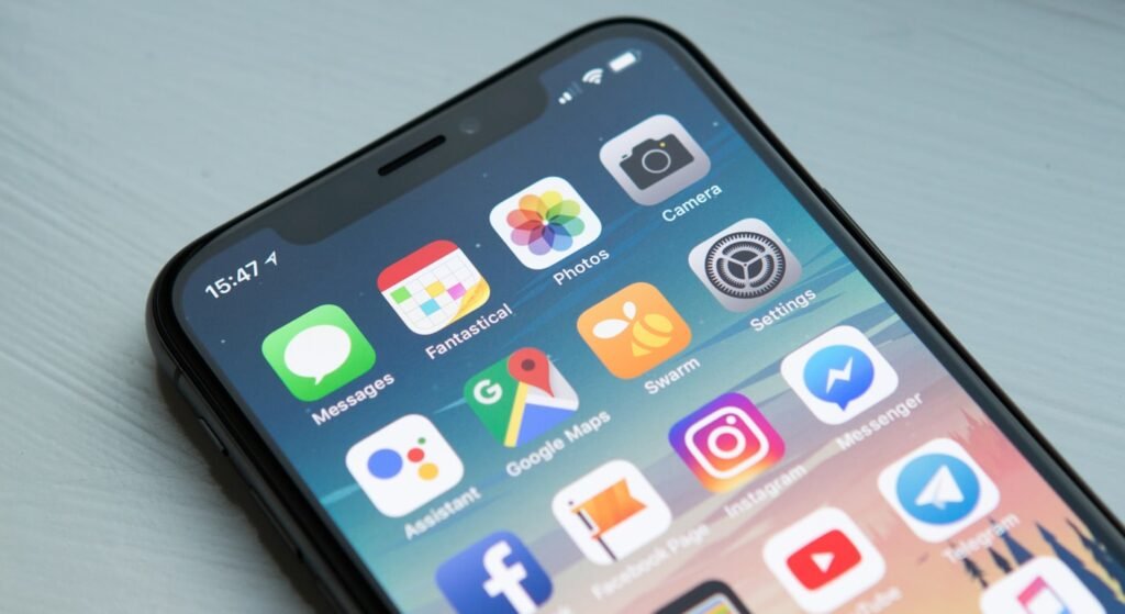 Smartphone home screen with travel apps — best SIM card for Portugal 2026 for US travelers