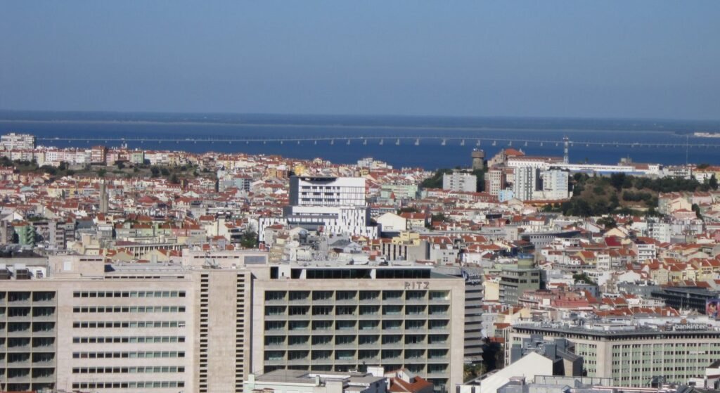 Modern Lisbon city skyline with office buildings — D3 visa Portugal for highly qualified workers