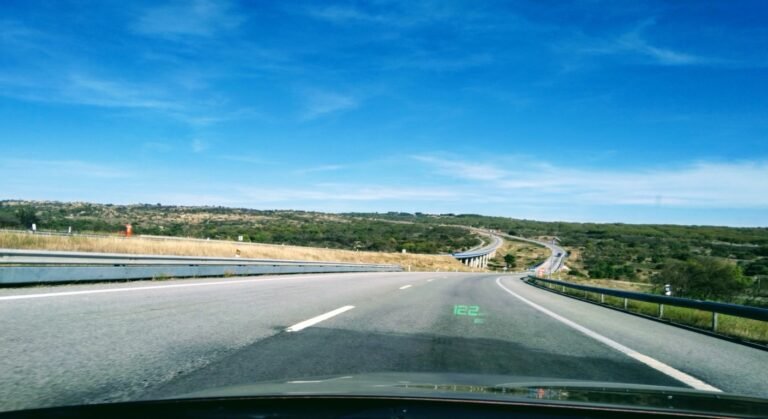 Driver POV on Portugal A25 motorway, relevant to getting a Portuguese drivers license